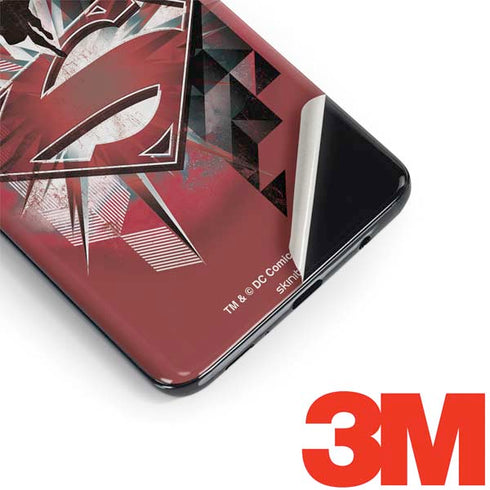 DC Comics Superman Red Pattern Galaxy S9 Skin